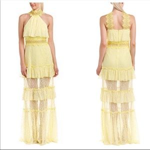 Beautiful Lace Yellow Gown
